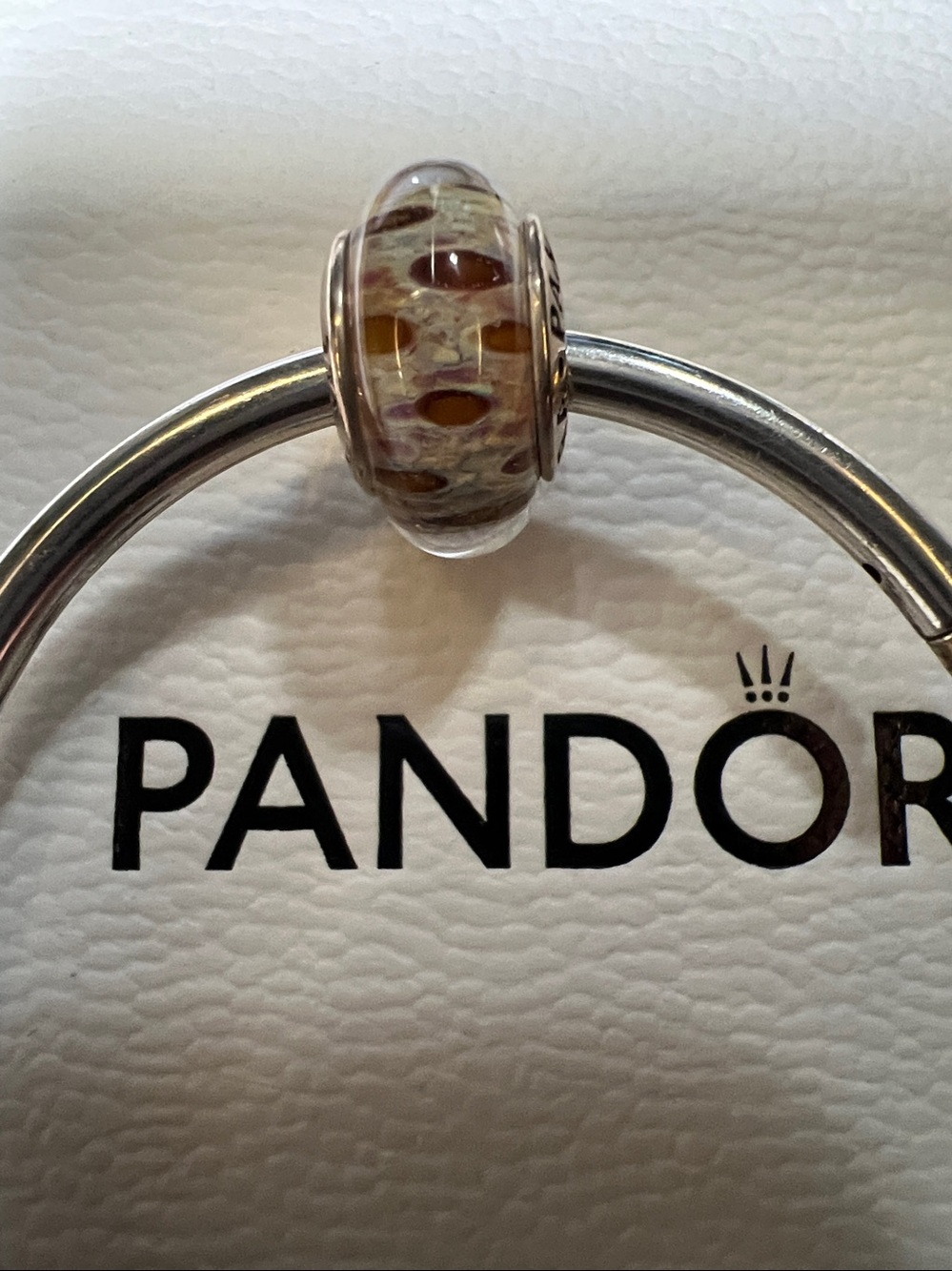 Pandora Clouded Leopard Murano Charm